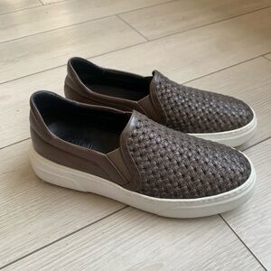 M. Gemi Sofia Woven Sneakers Stone Gray 40 / US 9